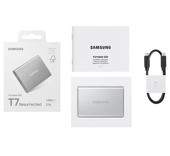 Samsung T7R 2TB Usb 3.2 Gen 2 Type-C Gri