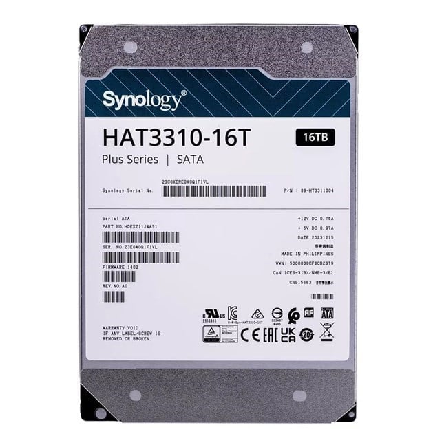 Synology 16TB 3.5 NAS 7200rpm (HAT3310-16T)