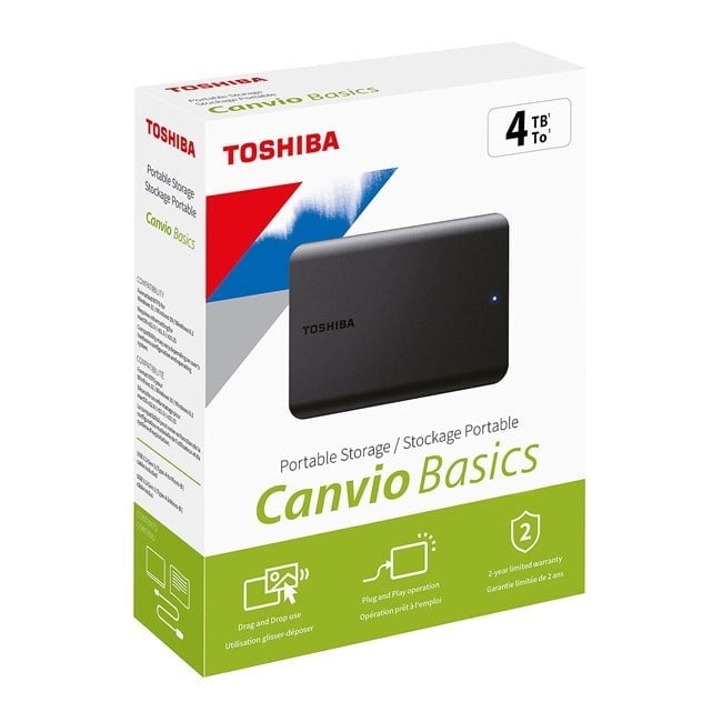 Toshiba 4TB Canvio Basic Usb 3.2 Gen1 HDTB540EK3CA