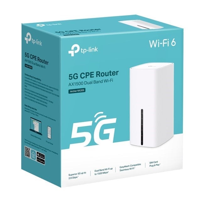 Tp-Link Archer NX205 ÇiftBant Wi-Fi7 5G LTE Router
