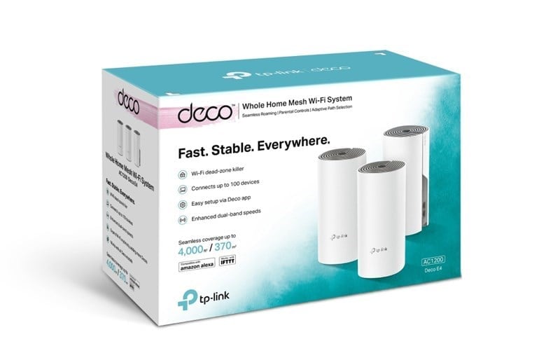 Tp-Link DECO-E4-3P Mesh 3lü Router