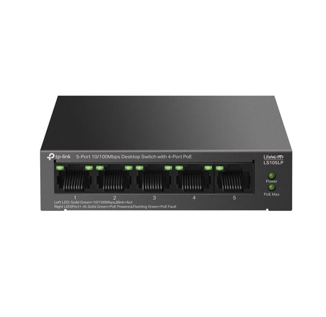 Tp-Link LS105LP 5 Port 10/100 4 Port PoE Switch