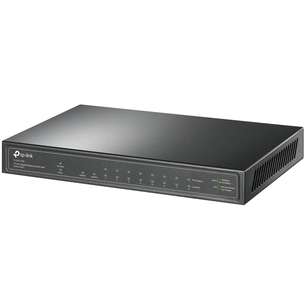 Tp-Link 10Port Gigabit 8xPoE 63W (TL-SG1210P)