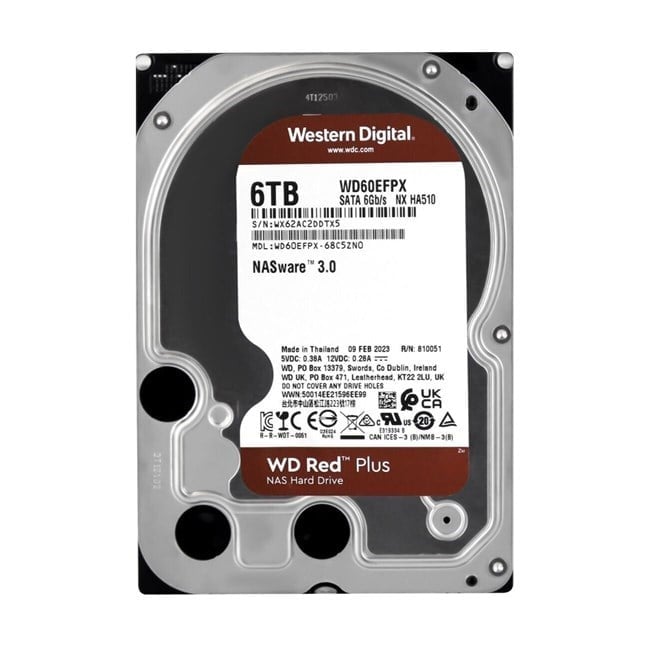 WD Red Plus Nas 6TB 3.5 5400Rpm SATA (WD60EFPX)