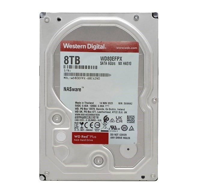 WD Red Plus Nas 8TB 3.5 5640Rpm SATA (WD80EFPX)