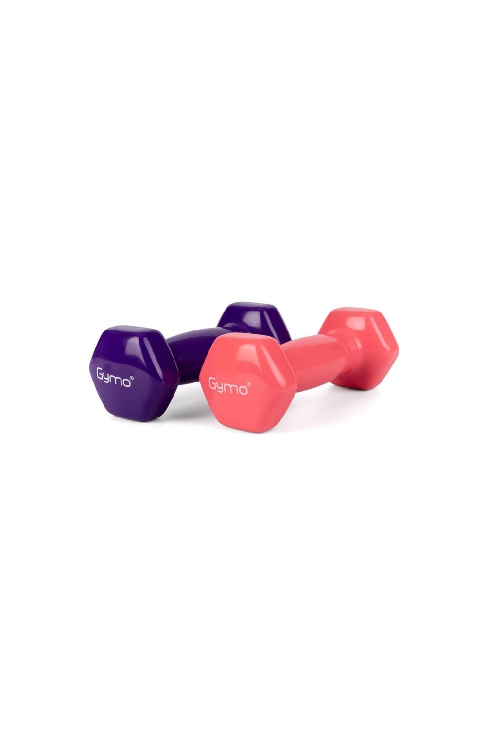 Gymo Hex Shape Vinil Dambıl 2x1kg Mor