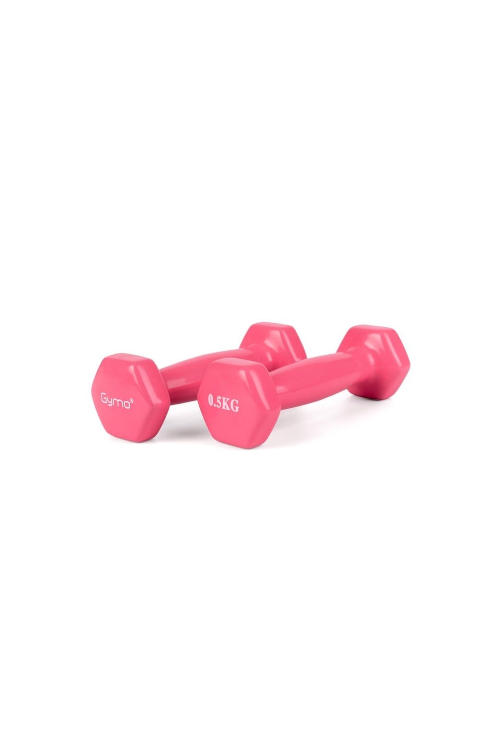 Gymo Hex Shape Vinil Dambıl 2x500g Pembe
