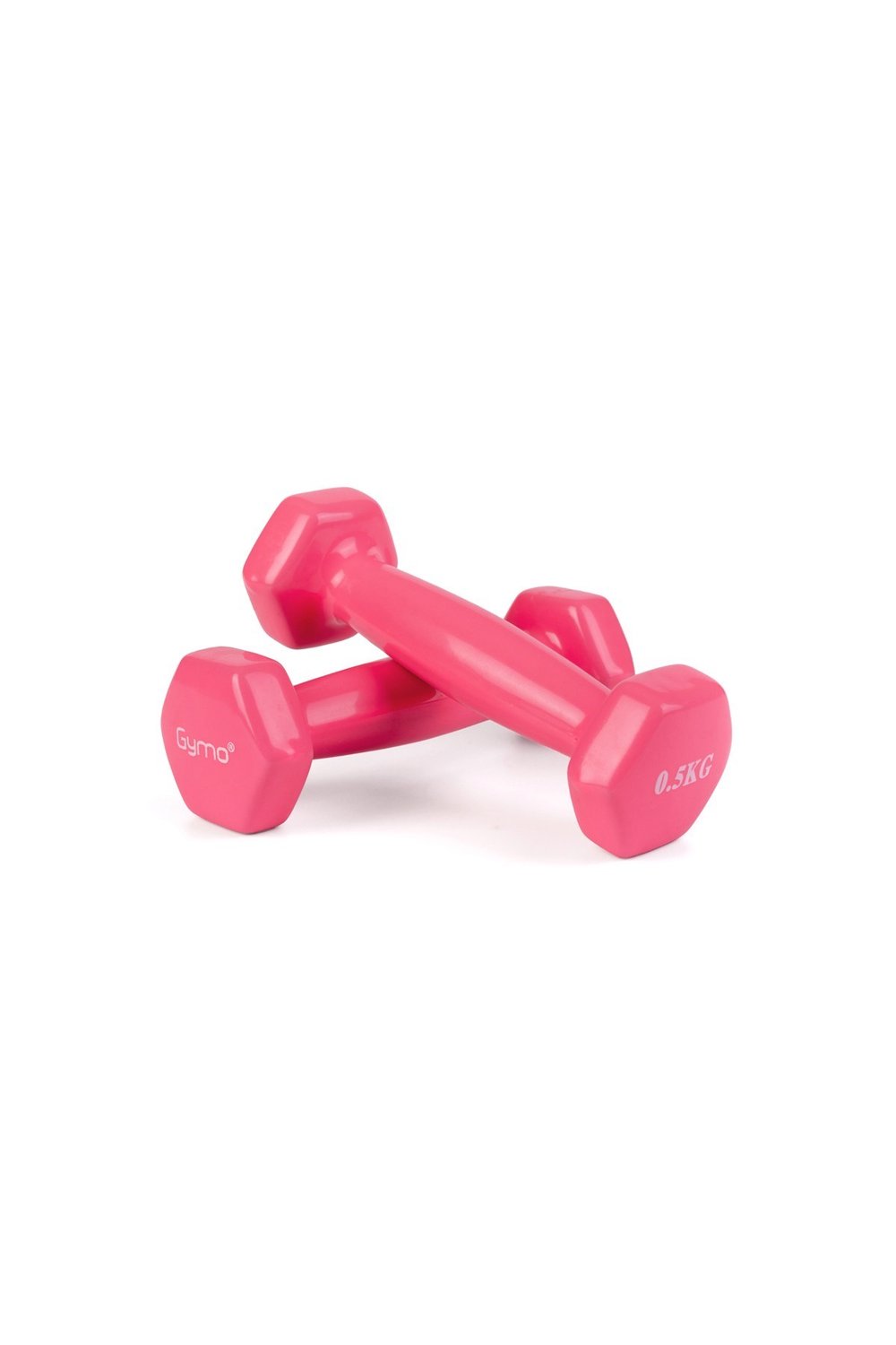 Gymo Hex Shape Vinil Dambıl 2x500g Pembe