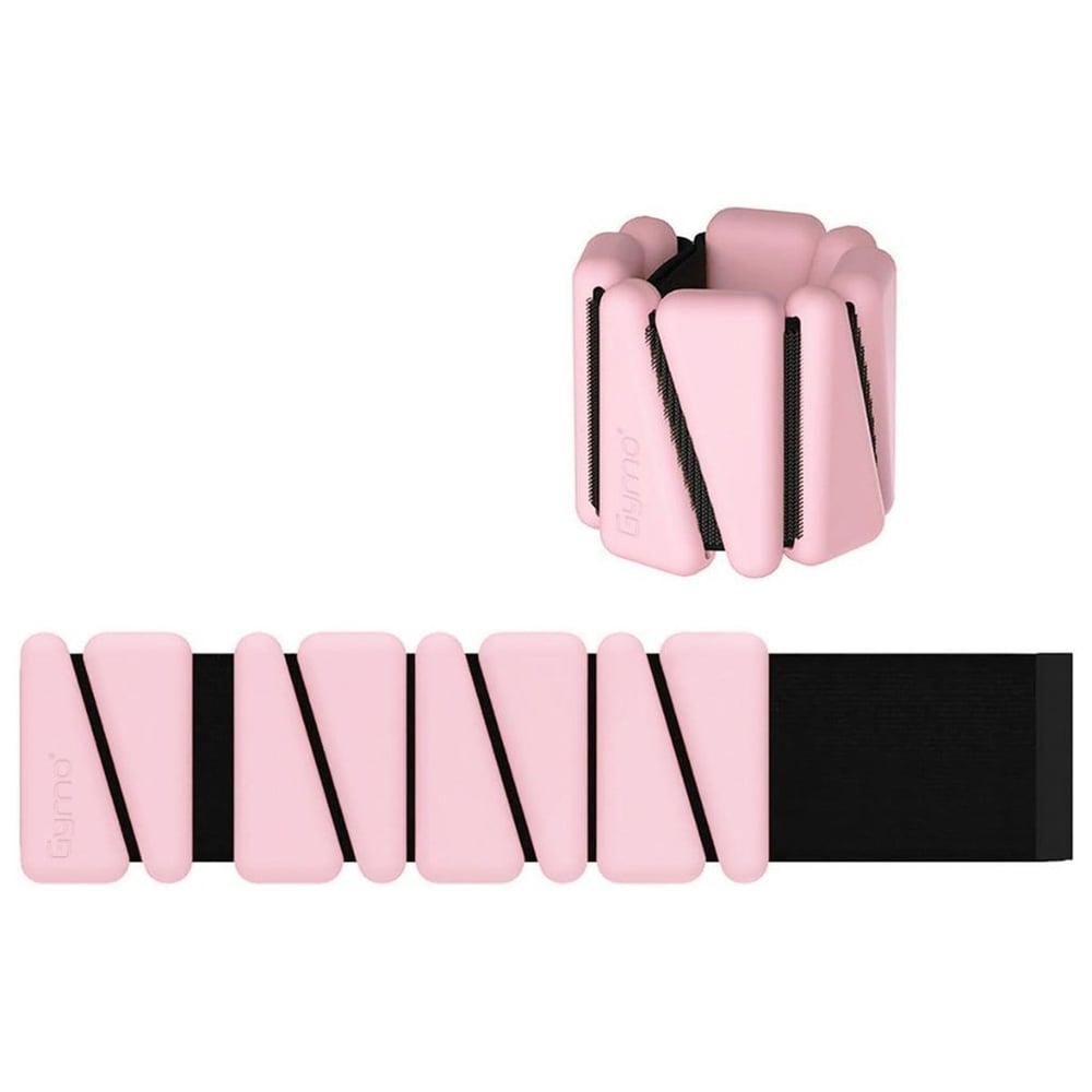 Gymo Pro Series Ayarlanabilir Silikon Bilek Ağırlığı 2x1kg Üçgen Pembe