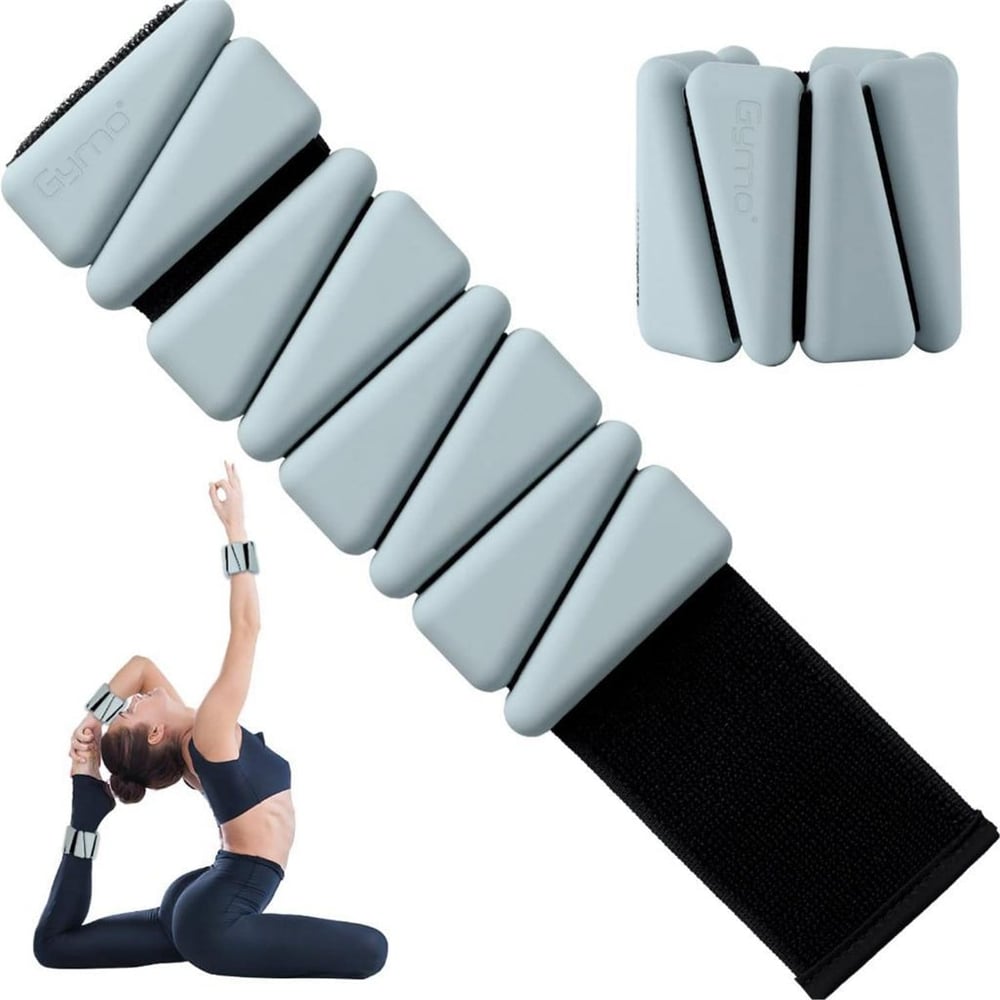 Gymo Pro Series Ayarlanabilir Silikon Bilek Ağırlığı 2x1kg Üçgen Nane Yeşili