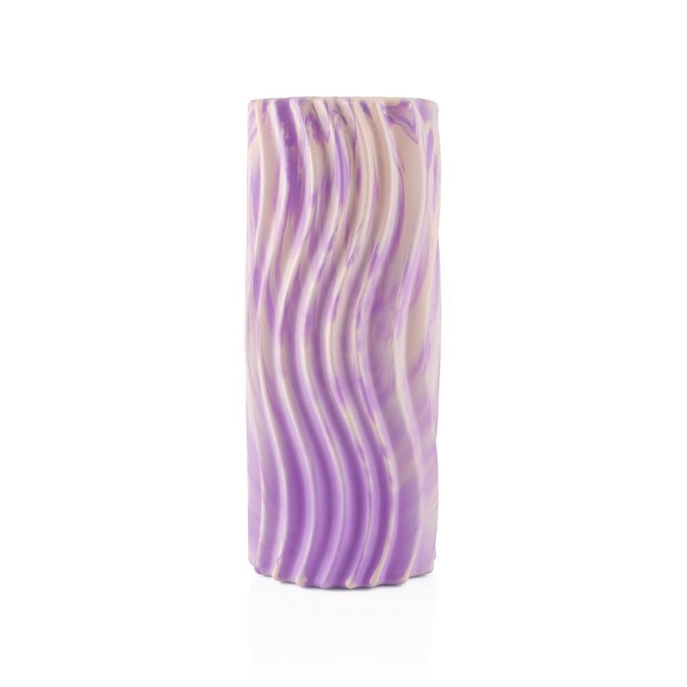 Gymo Pro Series Cloudy Wavy Foam Roller Pilates Masaj Rulosu Mor