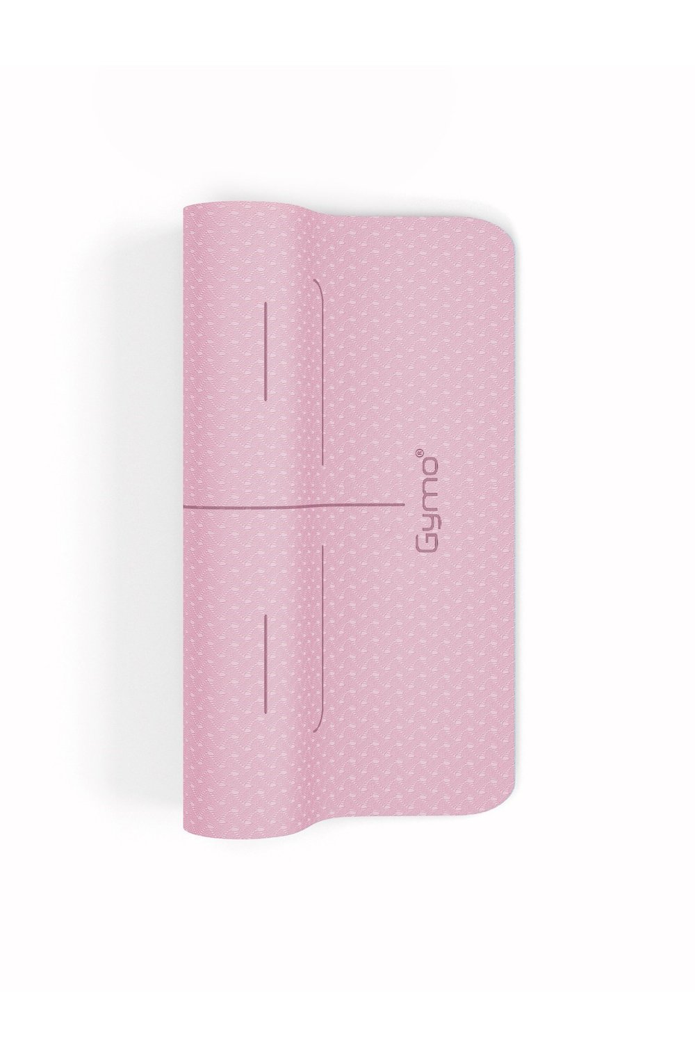 Gymo Pro Series Hizalamalı 6mm TPE Yoga Matı Pilates Minderi 183x66mm Pembe