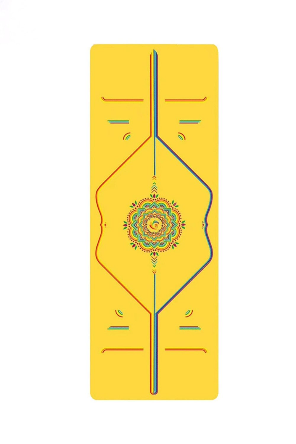 Gymo Pro Series® Pu-Rubber Kaydırmaz Kauçuk Yoga Pilates Matı 5mm Yellow