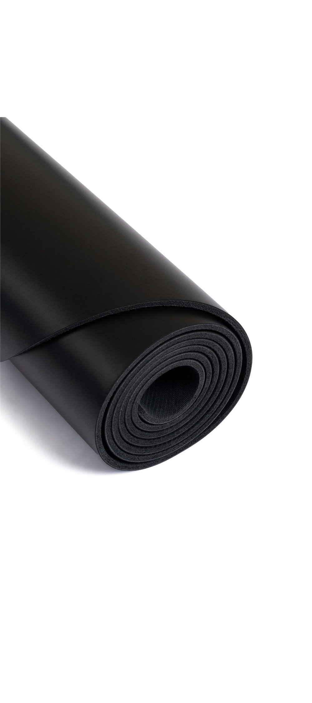 Gymo Pu-Rubber Kaydırmaz Kauçuk Yoga Pilates Matı 5mm Siyah