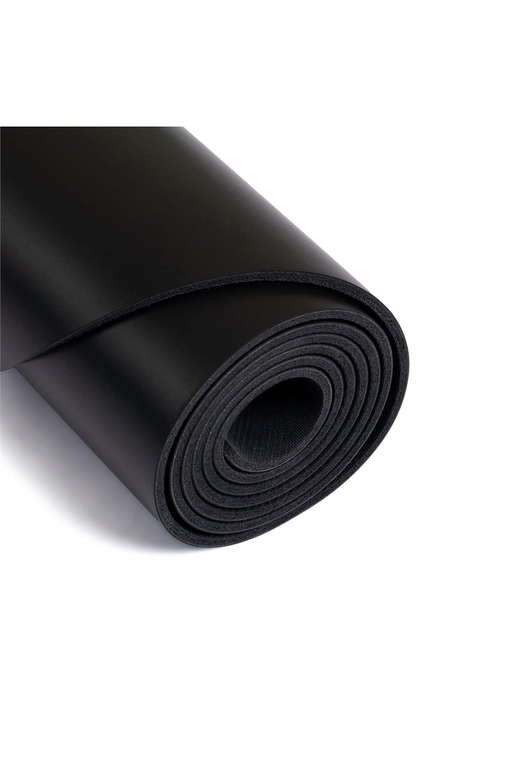 Gymo Pu-Rubber Kaydırmaz Kauçuk Yoga Pilates Matı 5mm Siyah