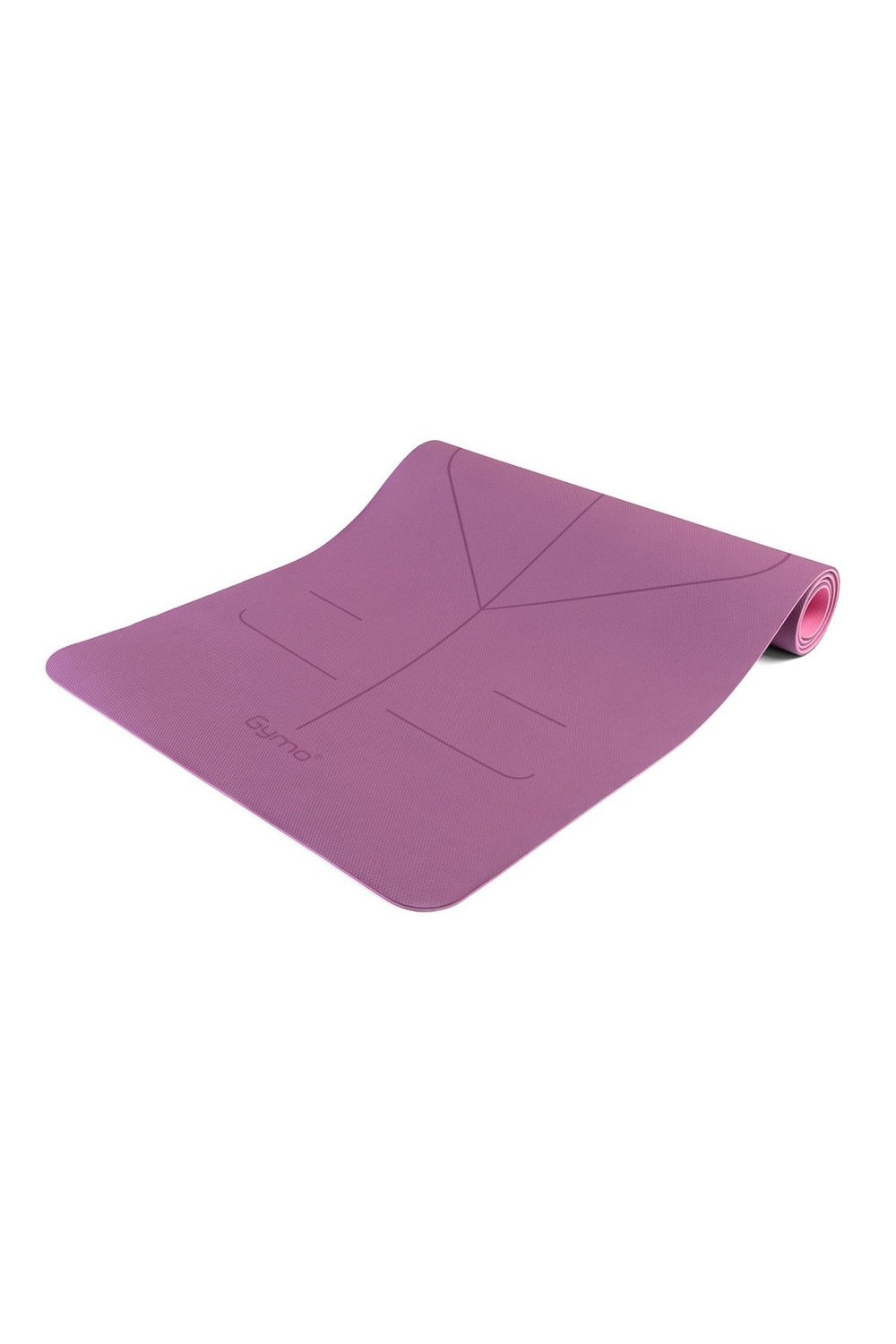 Gymo UltraGrip Hizalamalı 6mm TPE Yoga Matı Pilates Minderi Mürdüm