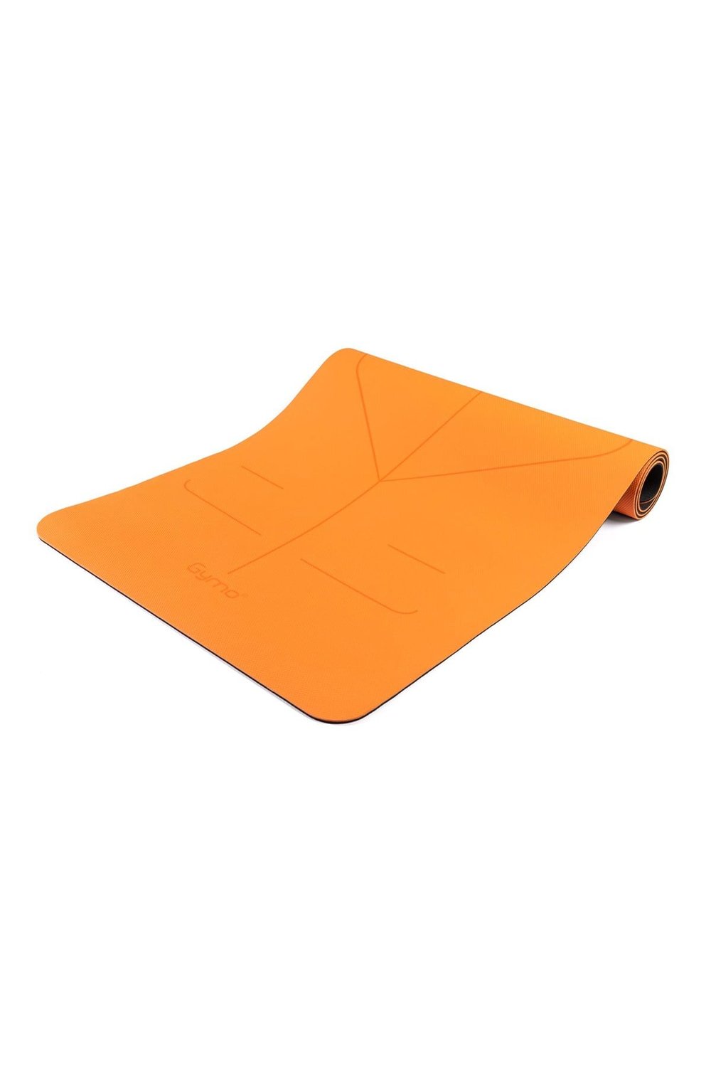Gymo UltraGrip Hizalamalı 6mm TPE Yoga Matı Pilates Minderi Turuncu