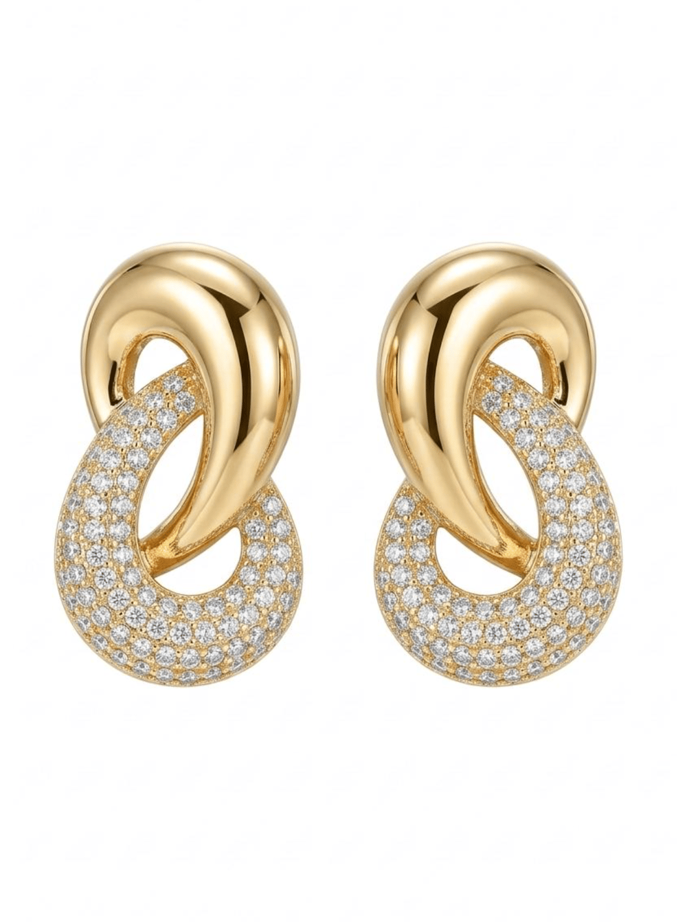 Özel Günlerin Vazgeçilmezi: Taşlı Gold Küpe Modeli