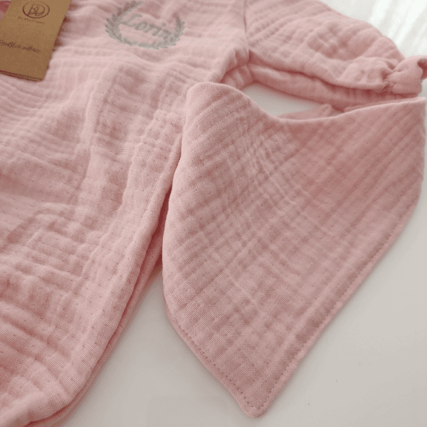İsme Özel Müslin Hastane Çıkışı – 4lü Bebek Seti | Pembe
