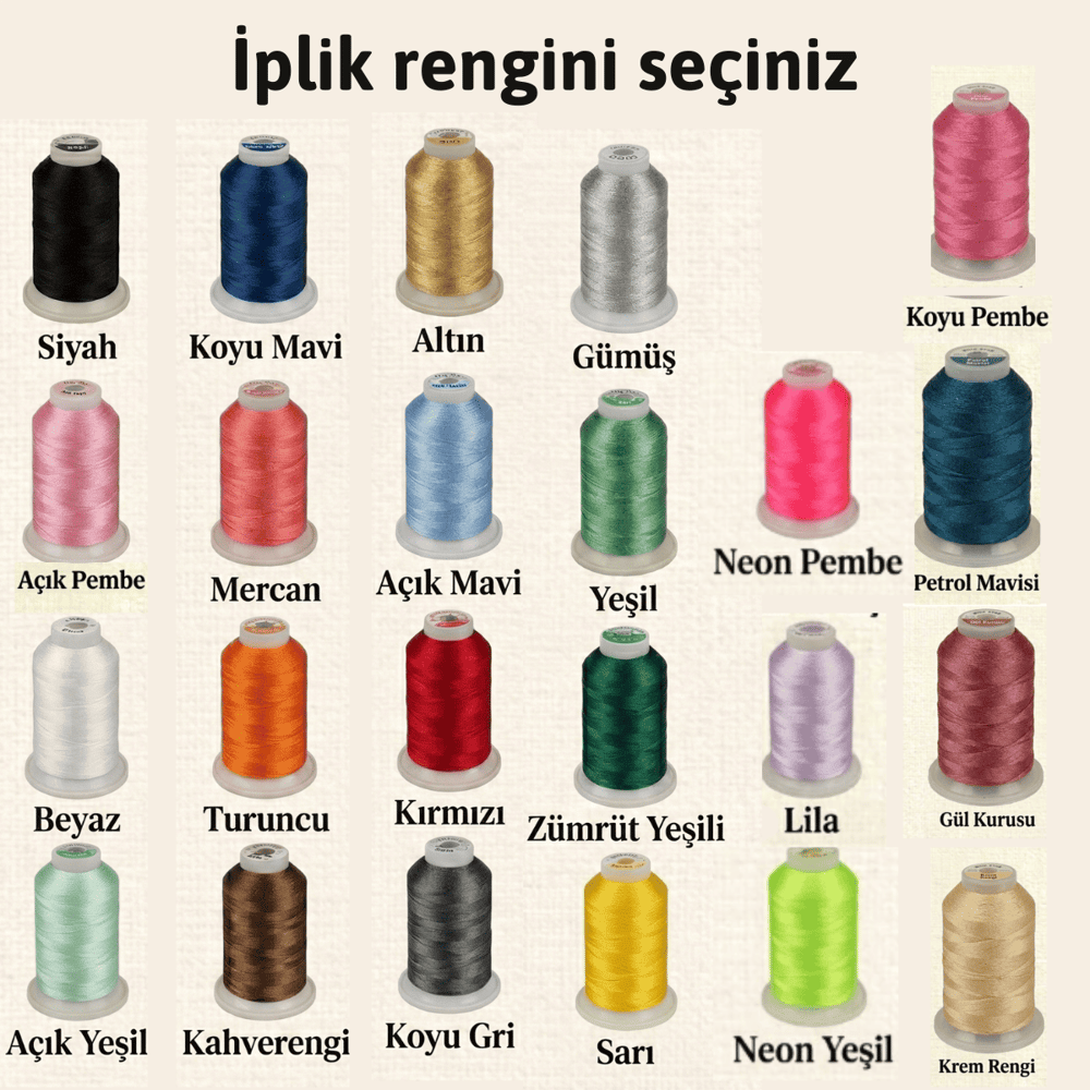 Kişiye Özel Müslin Puset Örtüsü – İsim Nakışlı