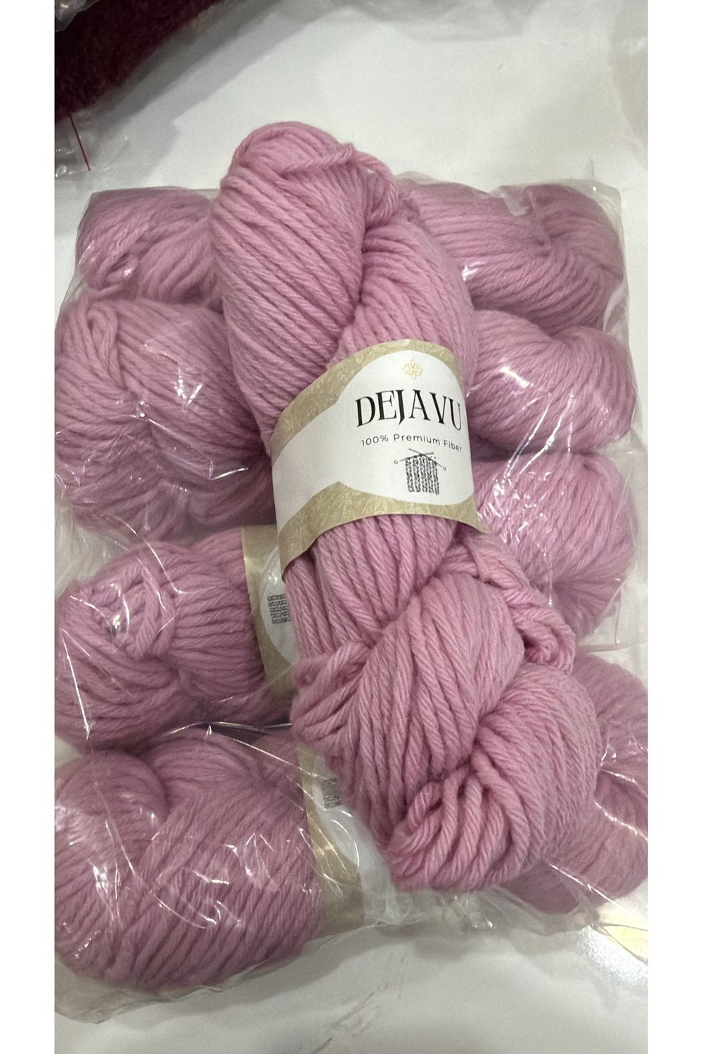 Etrofil yün çile ip (500 gram) pembe
