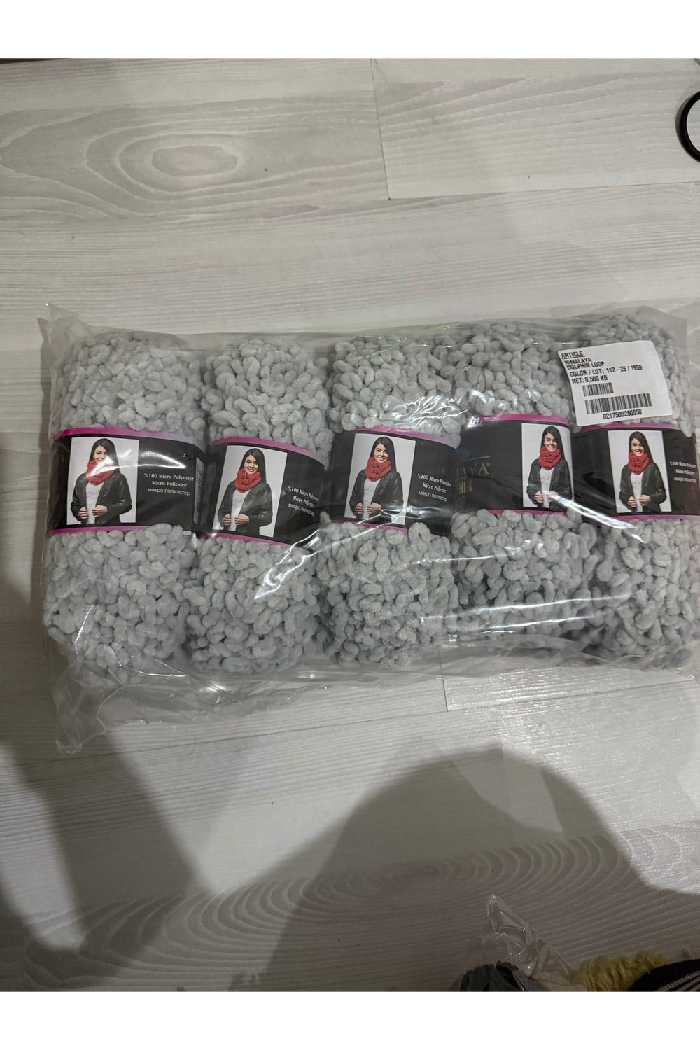 Himalaya dolphıne loop(500 gram)kadife kuzu(gri)