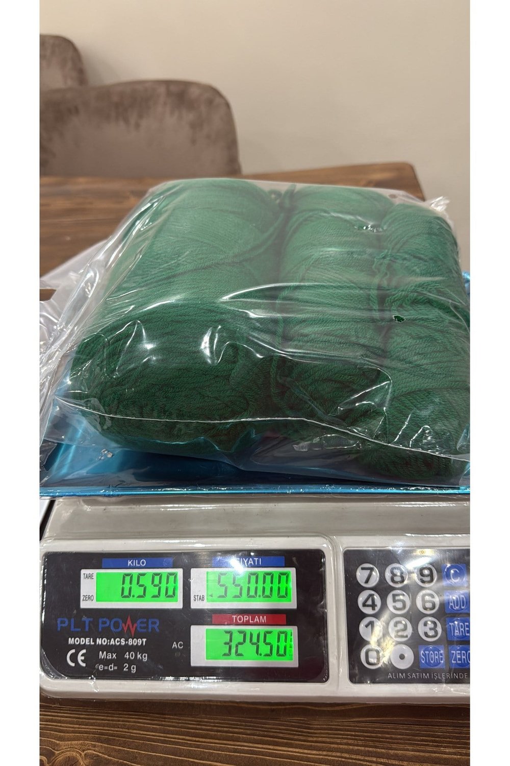 Himalaya sarım örgü ipi (590 gram)(yeşil)