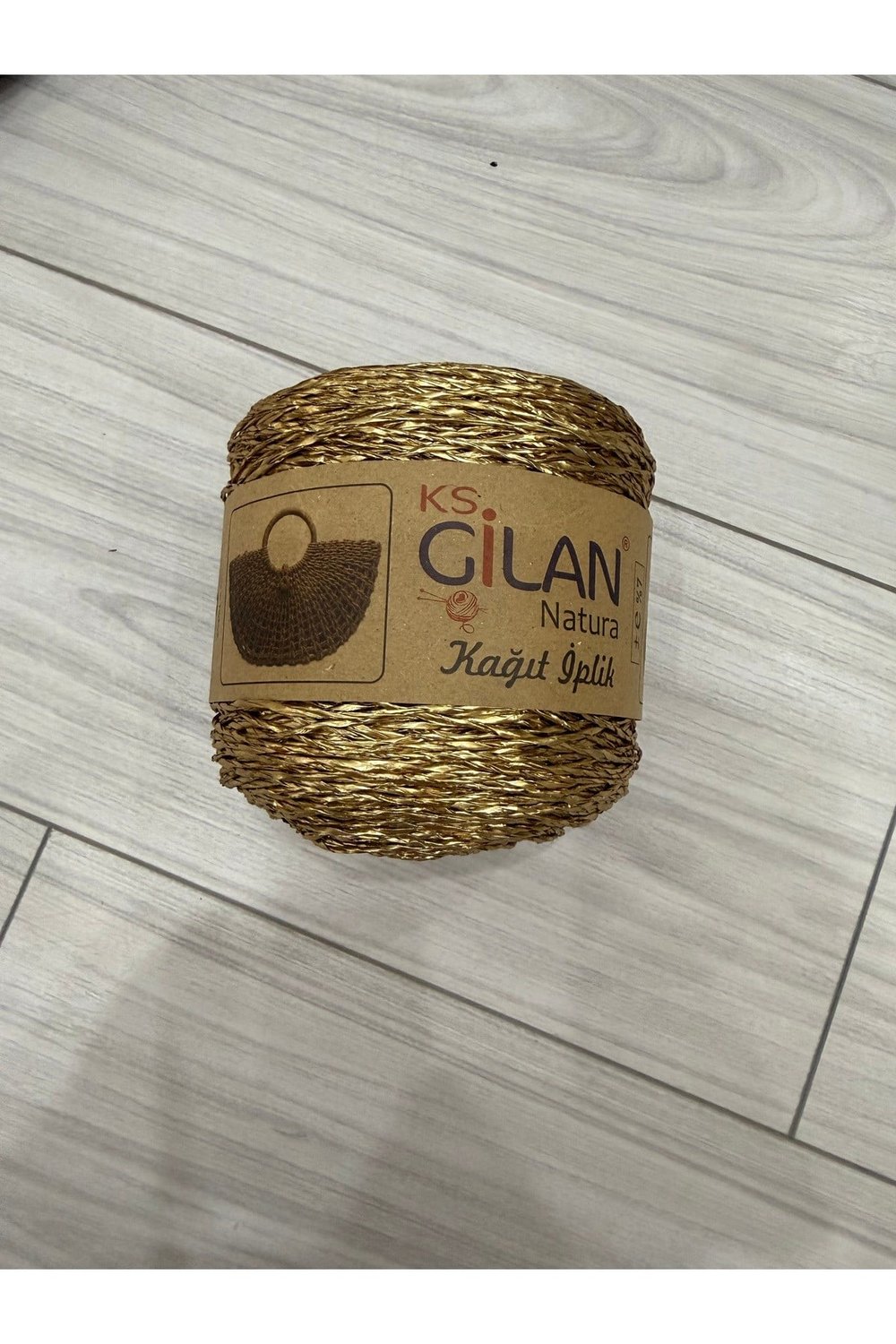 Parlak kağıt ip (200 gram) gold