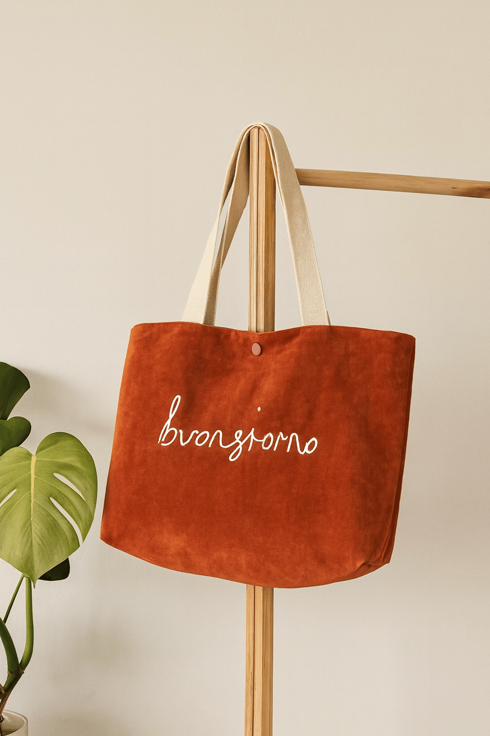 KADİFE TOTE ÇANTA BORDO