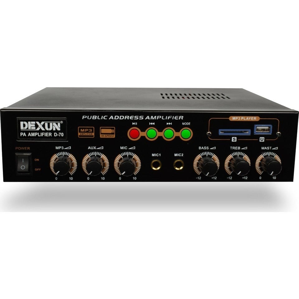 Dexun D-70 60 Watt 100 Volt Hat Trafolu Mikser Amfi