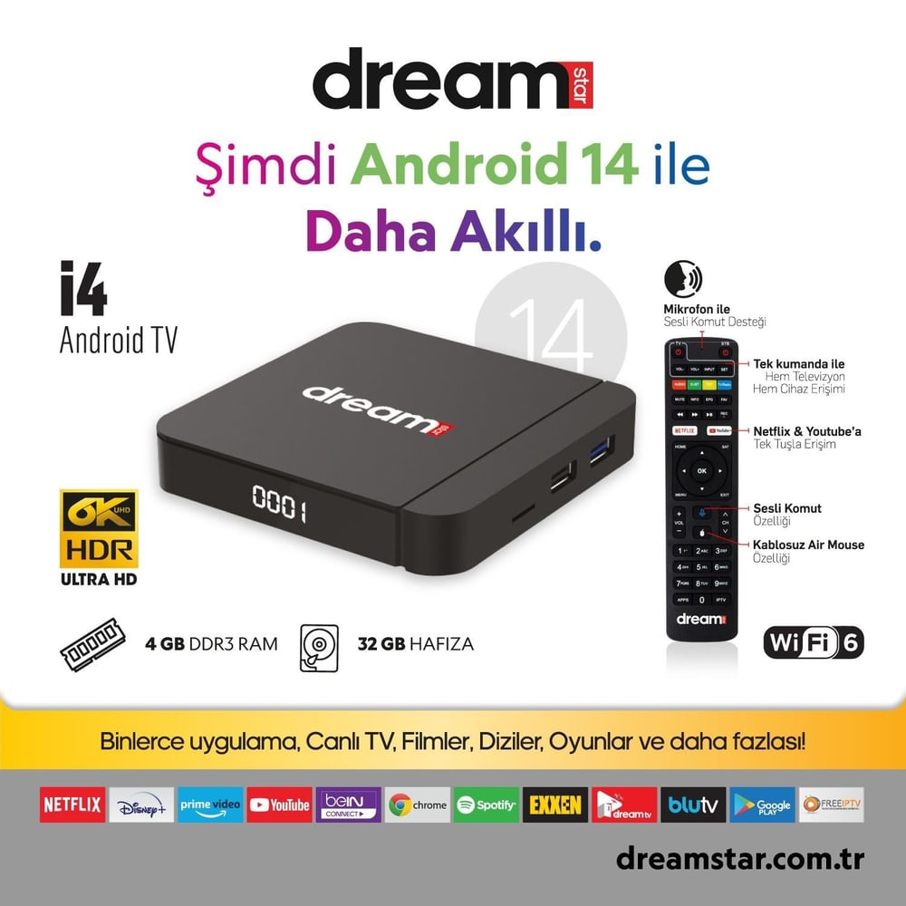 Dramstar İ4 Android TV Box