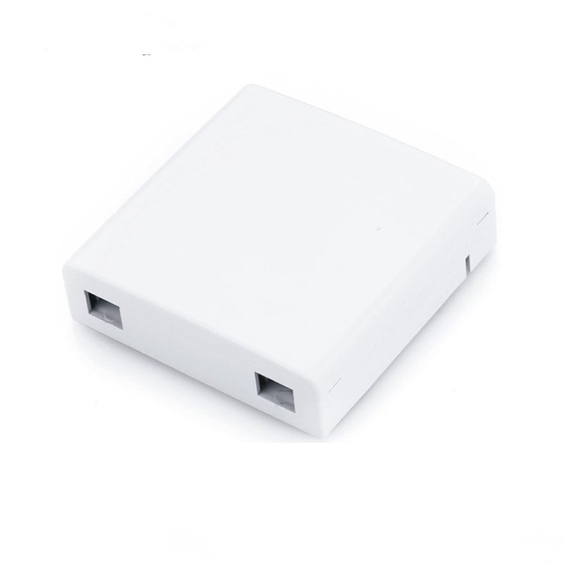 FTTH Box 2 ports  NO logo, EMPTY, 85*85*2 SONLANDIRMA KUTUSU