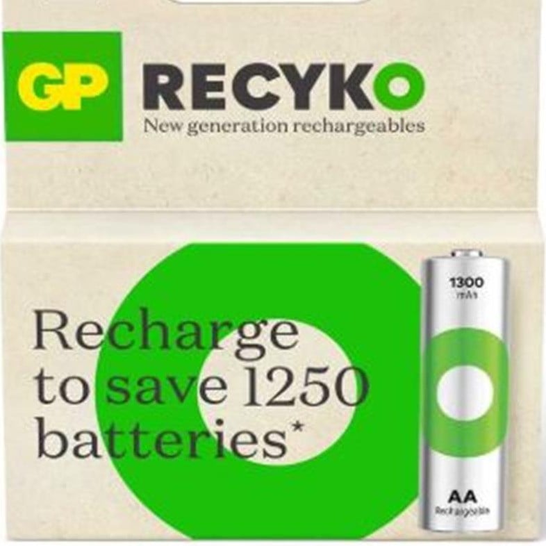 GP AA 1300 mAh Şarjlı Kalem Pil 2'li Paket Kalem