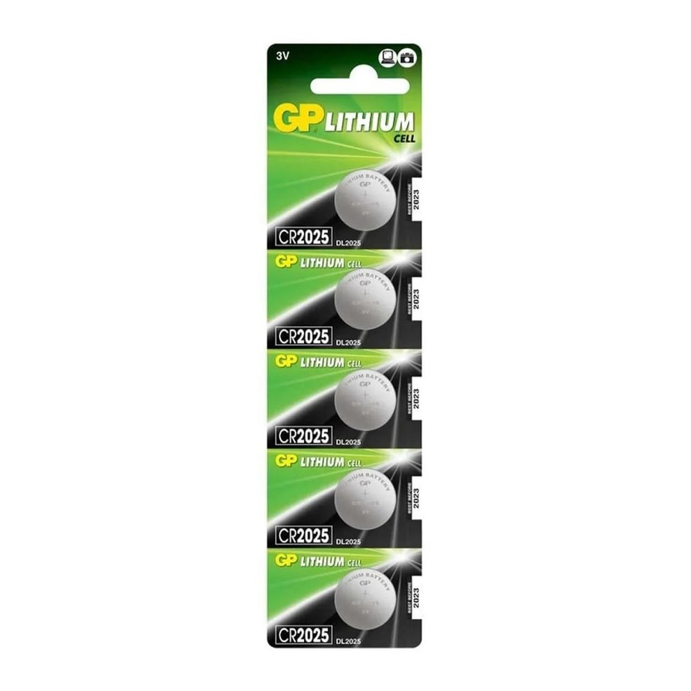Gp CR2025-C5 3V Lityum Düğme Pil 5'li Paket