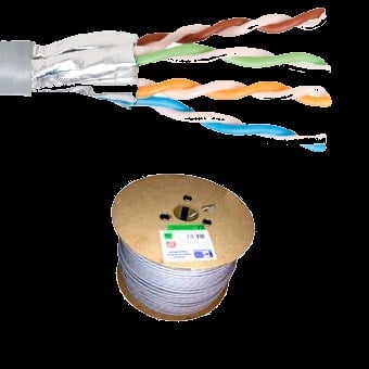 HCS H06-00402-DP1 4x2x23# U/UTP CAT 6 LS0H Mavi, 500m Makara