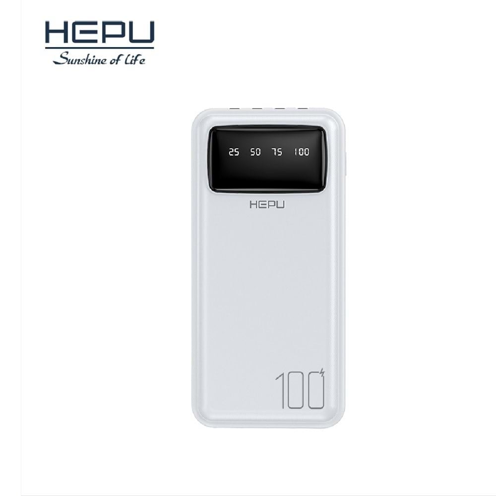 HEPU HP-986 Powerbank – 10.000 mAh, Dahili Çoklu Kablolu, Dijital Göstergeli