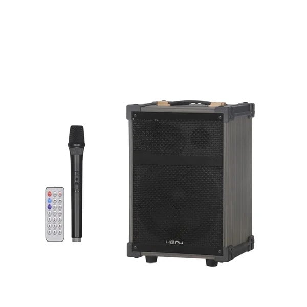 Hepu HP-903 8'' 20CM KABLOSUZ 1 EL MİKROFON ŞARJLI MÜZİK KUTUSU