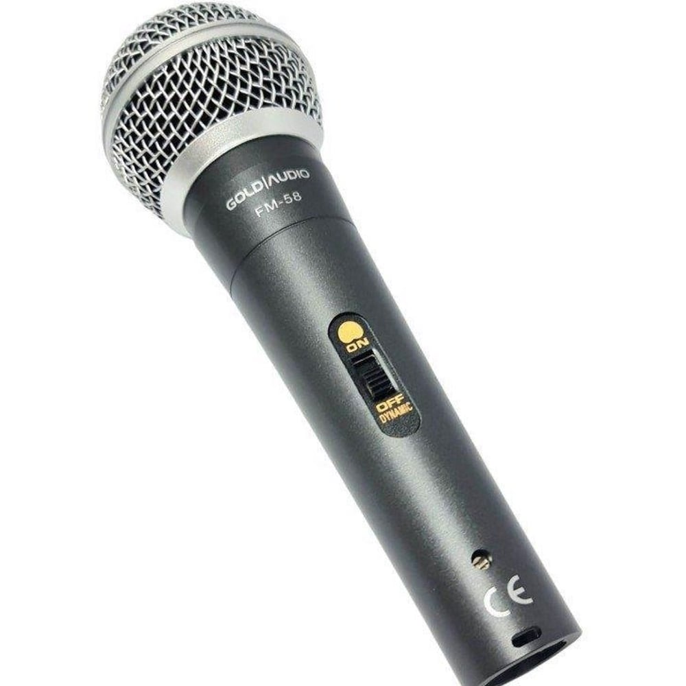 Metal Mikrofon El Tipi Kablolu Gold Audio FM-58