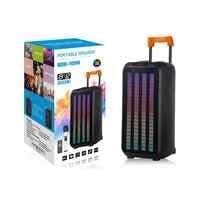 NDR 1098 Taşınabilir Şarjlı Bluetooth Parti Hoparlörü Rgb Aydınlatma 2*8 inc