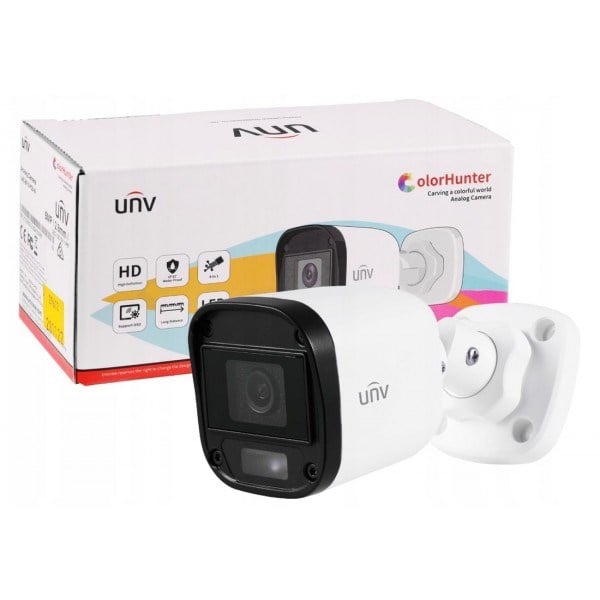 UNV UAC-B115-F28-W 2.8MM Lens 5MP Full Color Gece Renkli Hibrit AHD IR Bullet Kamera