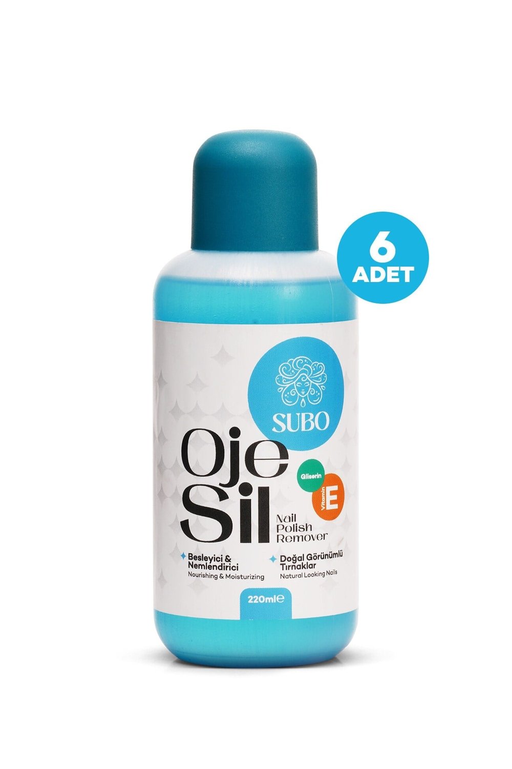 SUBO ASETON BESLEYİCİ & NEMLENDİRİCİ 6X220  ml