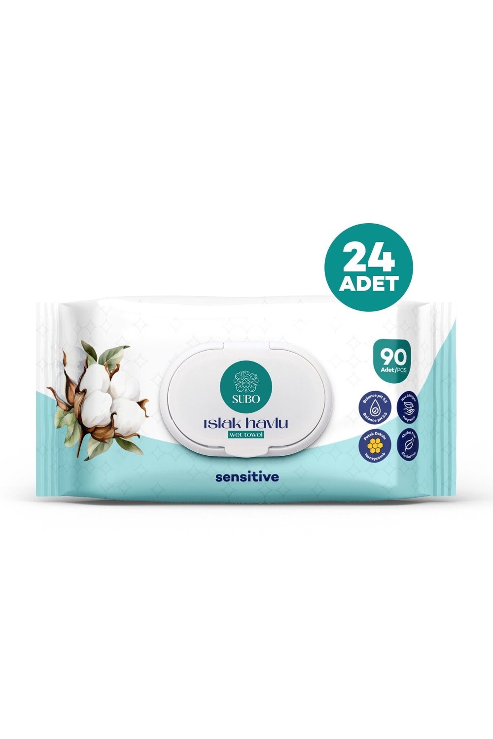 SUBO ISLAK HAVLU 90 'LI SENSİTİVE 24X90