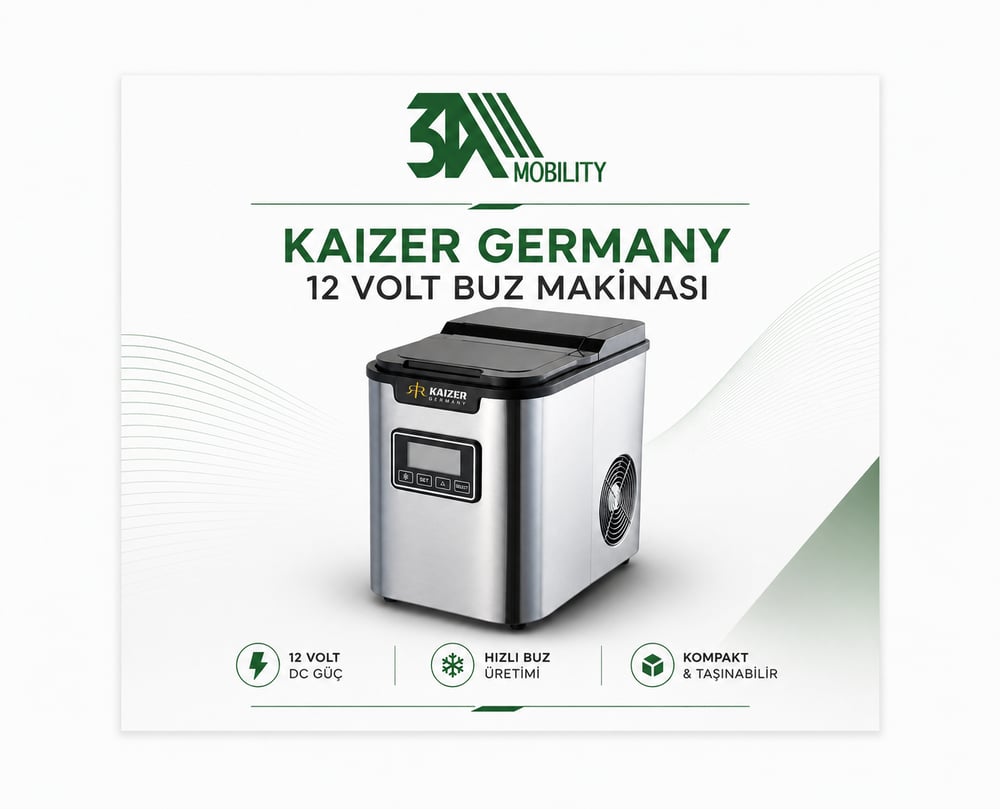 KAiZER GERMANY Buz Makinası 12 / 24 Volt