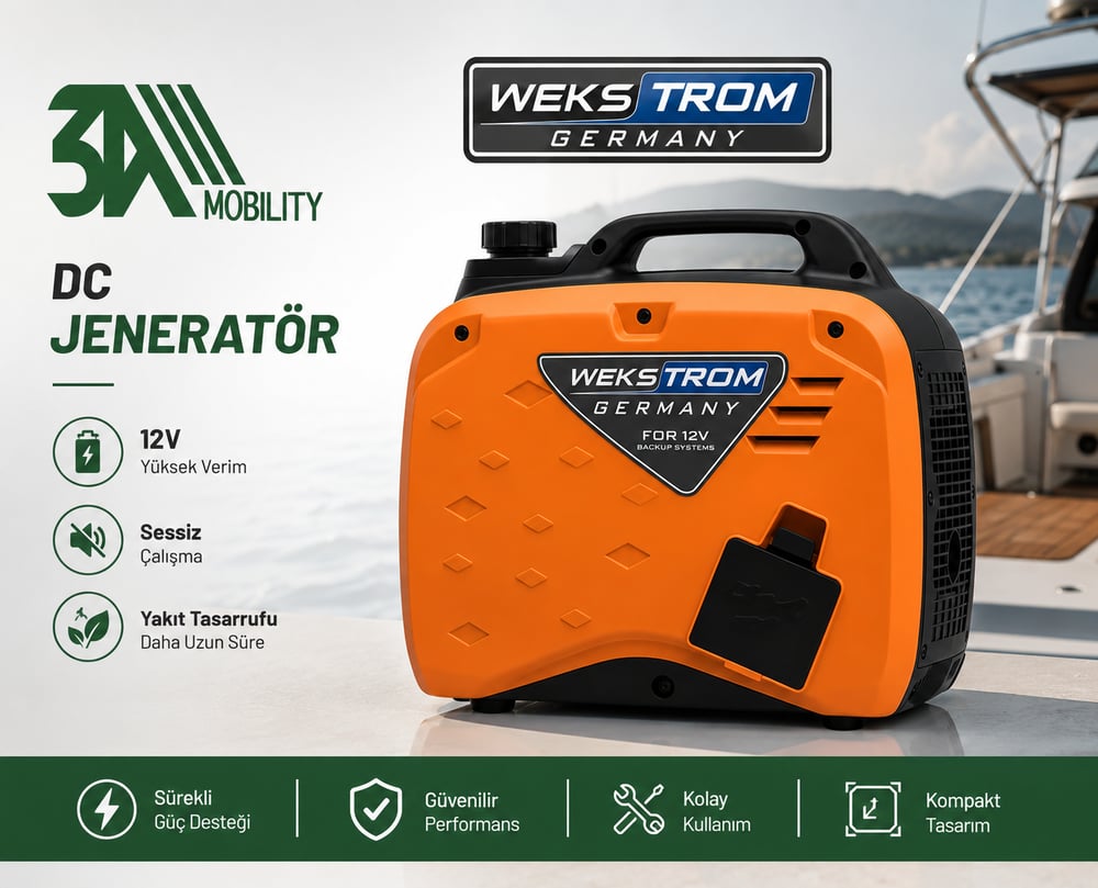 Wekstrom 12V/DC Jeneratör Otomatik Akü Şarj Jeneratörü