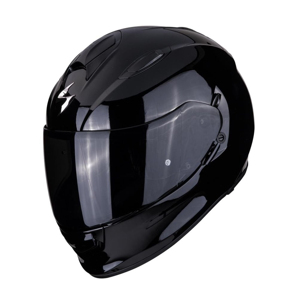 SCORPION EXO 491 SOLID KAPALI MOTOSIKLET KASKI PARLAK SIYAH