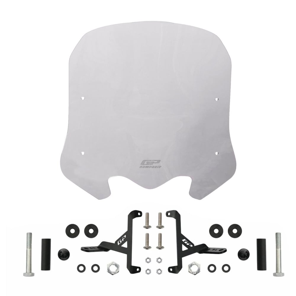 GP Kompozit Honda SH 125 2024-2025 Uyumlu Kısa Ön Cam Füme