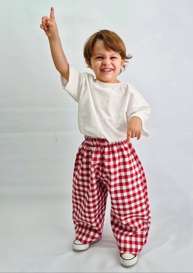 Mabi Joy Gingham Play Pantolon