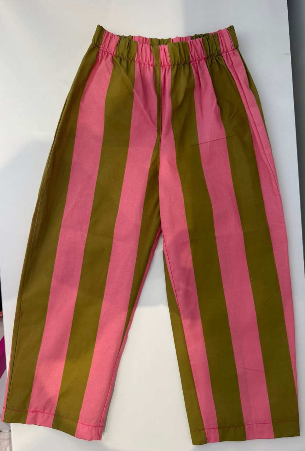 Mabi Joy Striped Açık Yeşil Pembe Pantolon