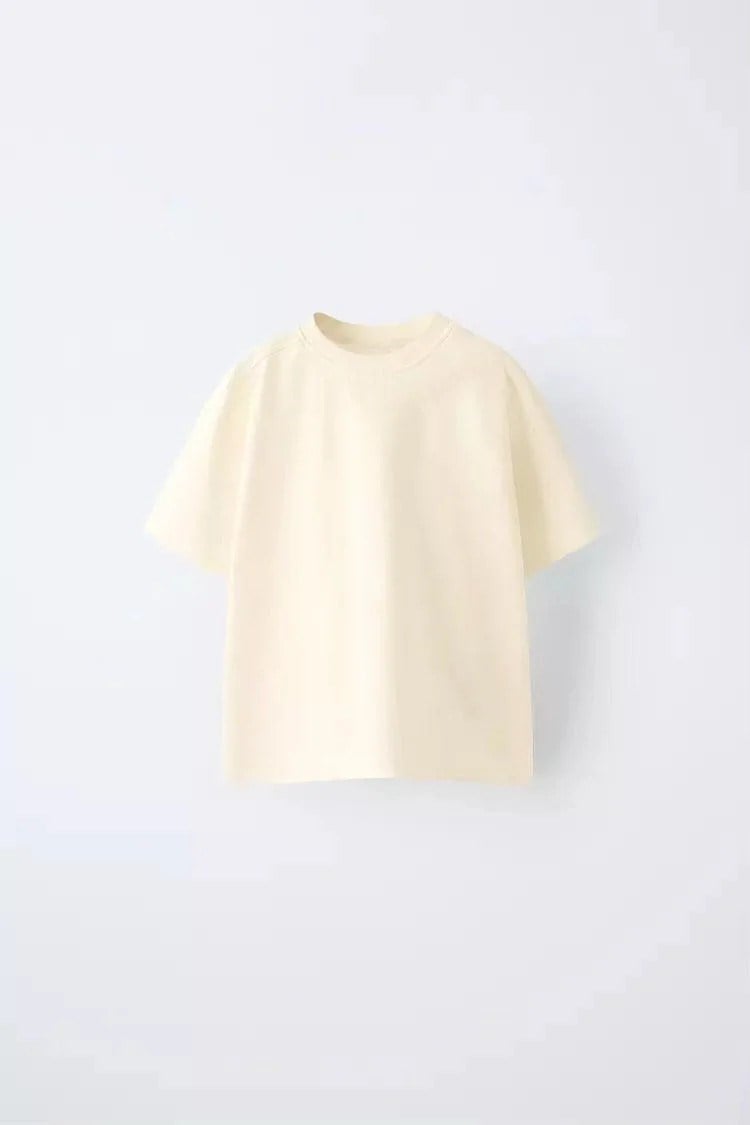 Oversize Krem Tişört
