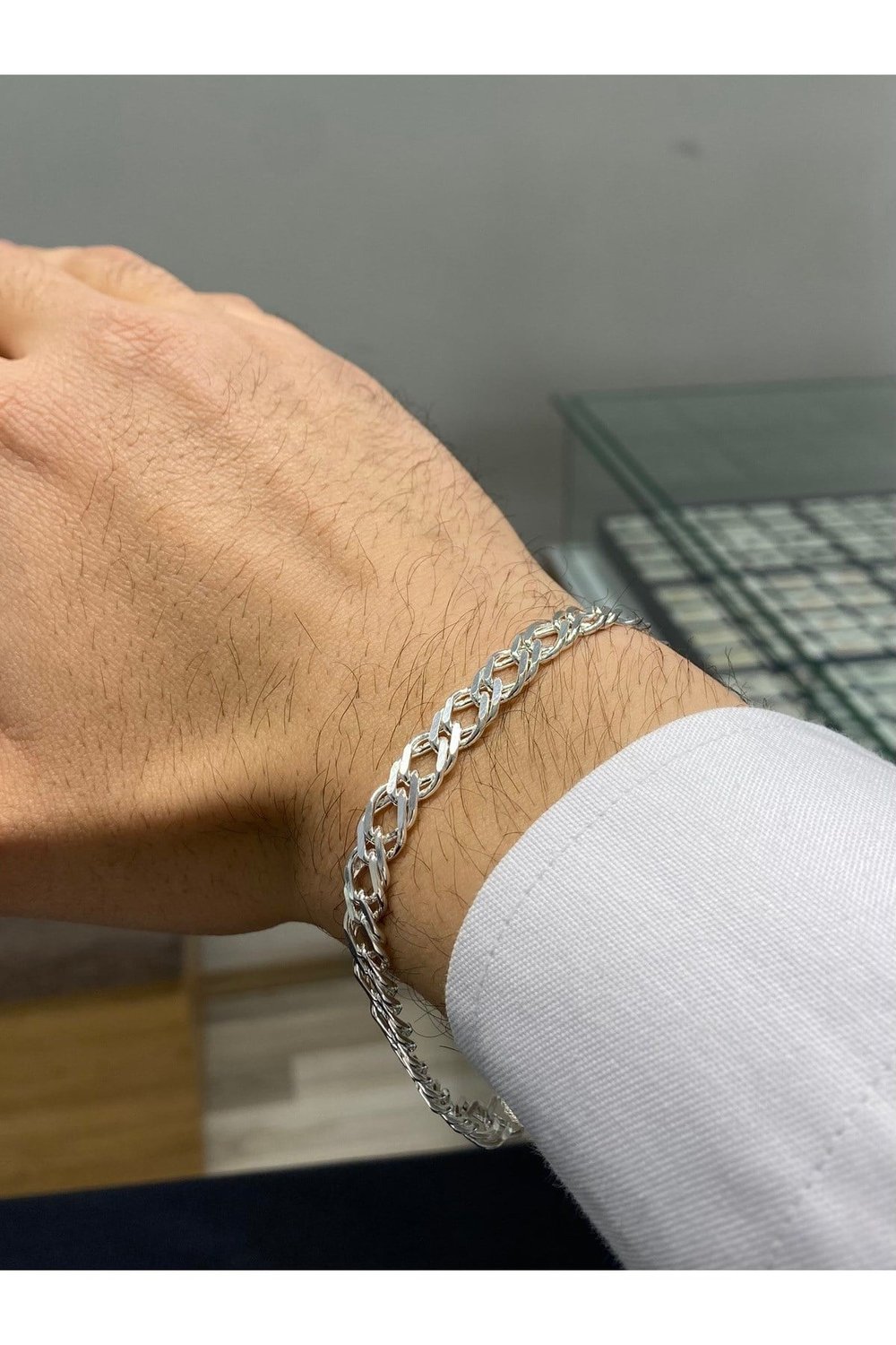 925 Ayar Gümüş Erkek Bileklik (7.5MM)